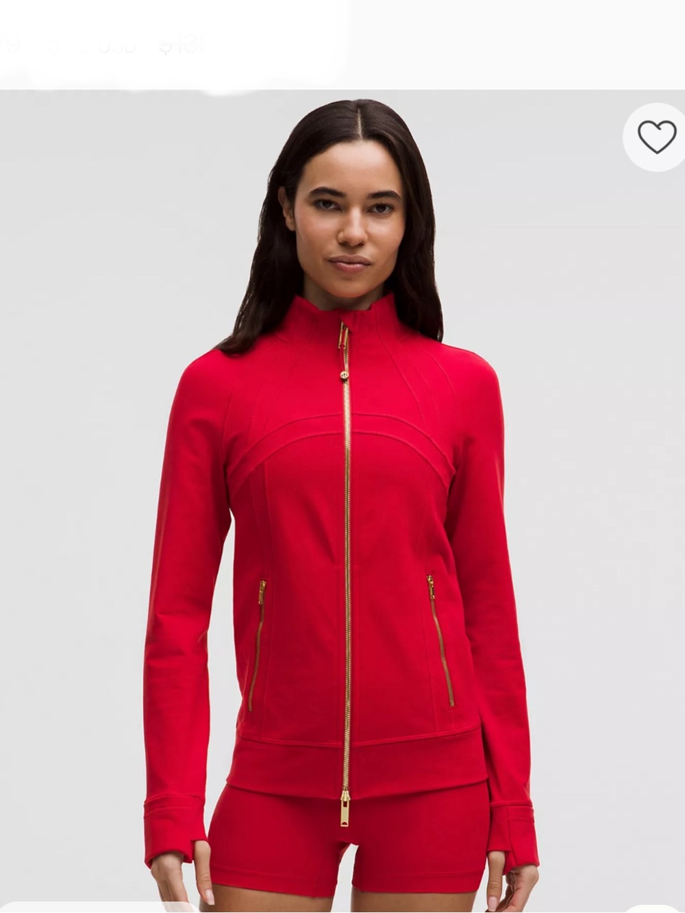 Lululemon Define Oxford Red Luon Track Jacket size 10 - Picture 1 of 13